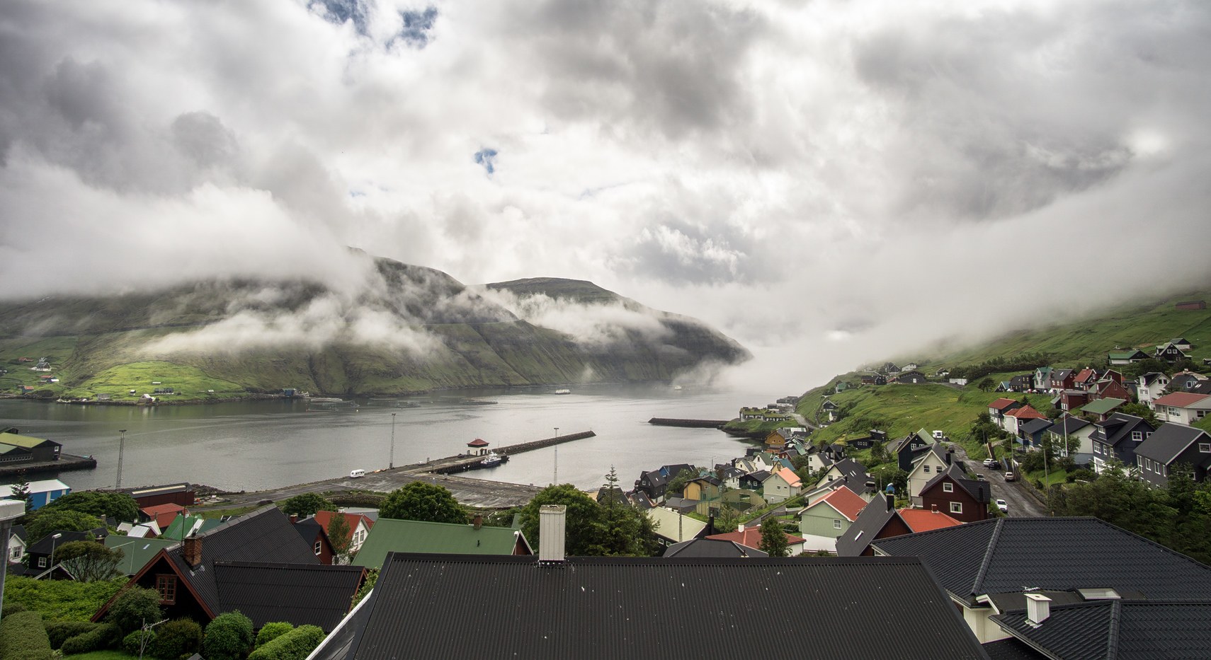 view from a hostel in Vestamanna
